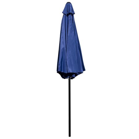 Flash Furniture Navy 9 FT Umbrella and Black Cement Base, 2 PC Set GM-402003-UB19B-NVY-GG